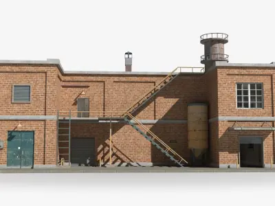Factory xx2 Low-poly 3D model purchase
