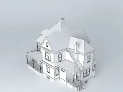 Eclectic House Free 3D model
