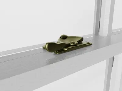 Three Light Sash Window 3D model