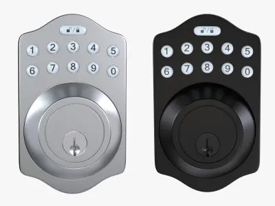 Electrical Door Lock Collection 3D model