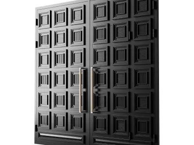 Gate black loft 03 3D model