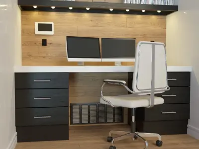 Home Office Interior 3D model