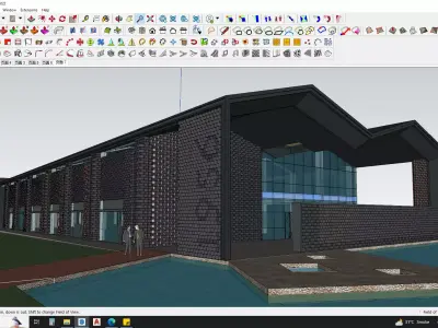 CONTEMPORARY OFFICE BUILDING 3D MODEL 3D model