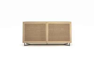 Contemporary Rattan Weave Sideboard - LS201  3D model