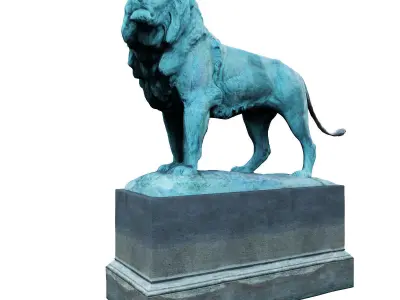 Lion Sculpture 3D model