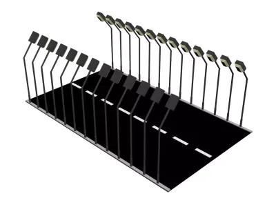 Low Poly Game Ready Street Low-poly 3D model