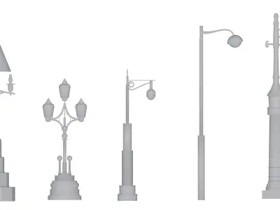 Lamp Post v2 3D print model
