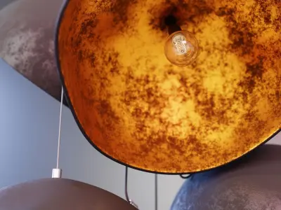 Industrial light fixture 3D model