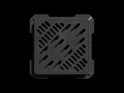 Manhole Low-poly 3D model