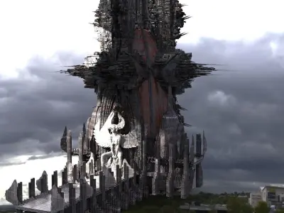 Cyberpunk Union Elite Towers  3D model
