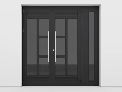Aluminium door 200 3D model