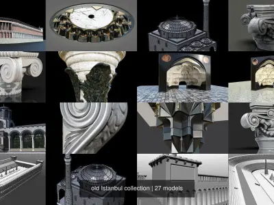 old Istanbul collection 3D Model Pack