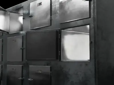 Mortuary Refrigerator 3D model