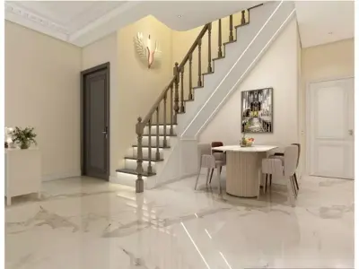 French luxury staircase 3D model