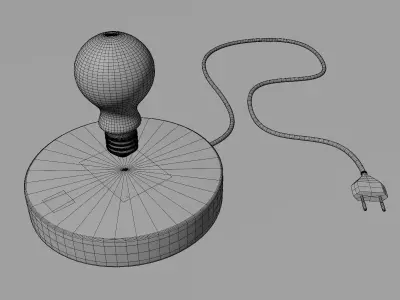 Magnetic floating desk lamp 3D model