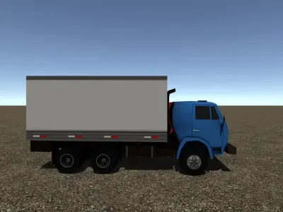 Industrial Small Truck Pack - IV Low-poly 3D model