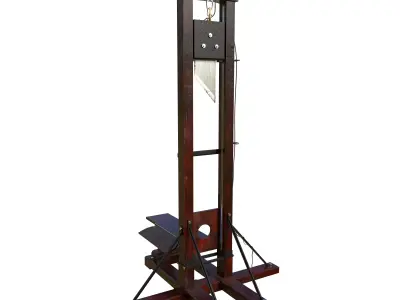 Berger Guillotine Low-poly 3D model