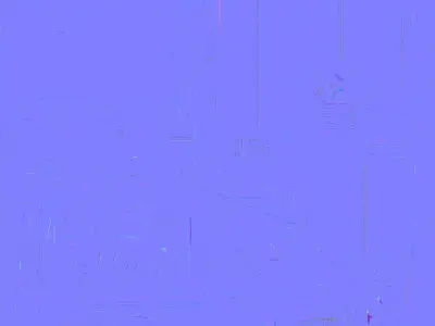 Destroyed Shopping Mall 3D Model Urban Ruin Facade Low-poly 3D model