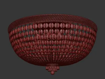 Chandelier Bari E 1 2 80 200 G 3D model
