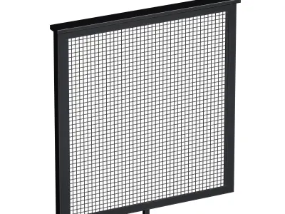 Metal mesh fencing for balcony terrace mesh fence 3D model
