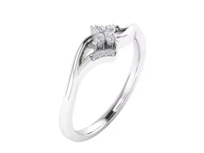 Women Ring Render 3dm STL MTL SLC JCD OBJ FBX Details 3D print model 56