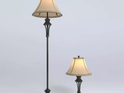 Lamp collection - floorlamp tablelamp 3D model