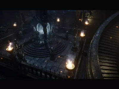 Dark Fantasy Gothic Environment Kitbash Low-poly 3D model