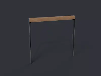 Bike Rack 17 PBR Game Ready Low-poly 3D model