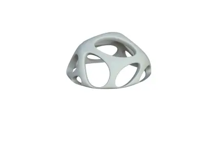 SciFi Cube Object No 49472 Low Poly Shape Low-poly 3D model