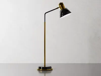 Cylinder task floor lamp 3D model Free 3D model