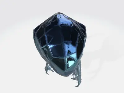 Crystal alien 3D model