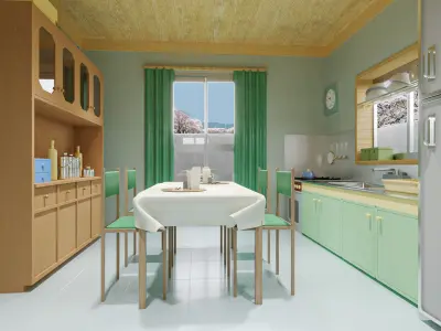 Nobita House 3D model 3D model