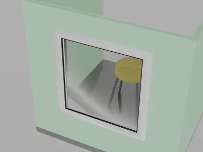 Beautiful and realistic window with fully transparent glass Free 3D model