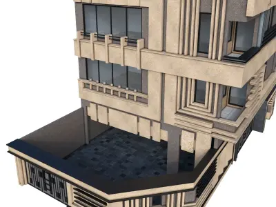modern exterior 3D model purchase
