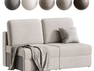 Straight sofa Polan 3D model
