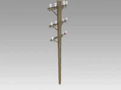 Electric pole 3D model