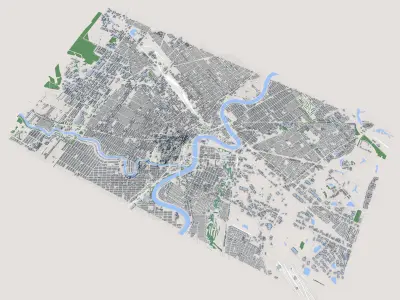 Winnipeg City Canada 3D model