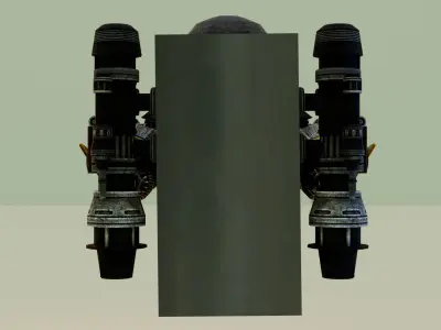 jetpack balaclava laser skibidi toilet 3D model