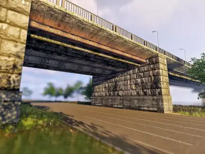 Bridge Patona Most Kiev Ukraine 3D model