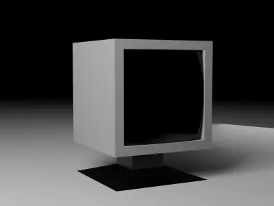 Low-poly computer Free low-poly 3D model