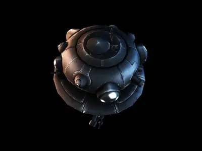 Probe Droid Low-poly 3D model