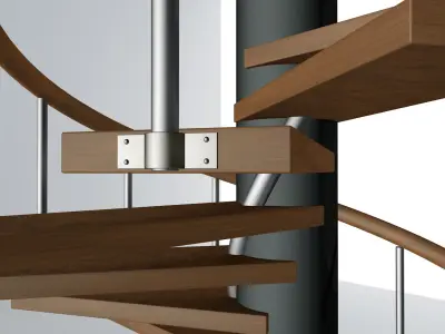 Spiral stairs Free 3D model