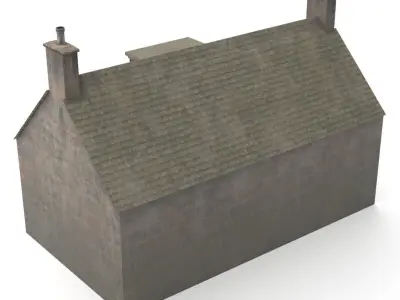 Scotland house Low-poly 3D model