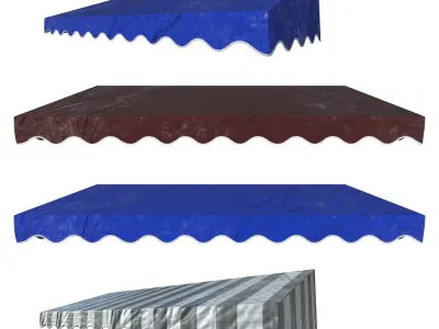 awning kitbash 3D model