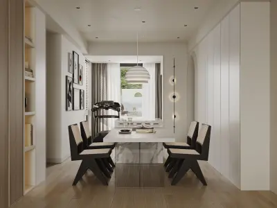 apartment interior scenes          3D model buy