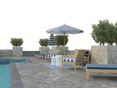 Swimming Pool -7 3D model