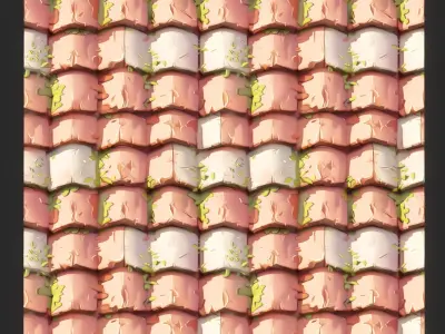  Stylized Roof Seamless Texture Texture