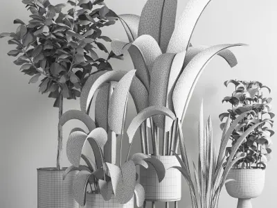 indoor plant stant 41 3D model