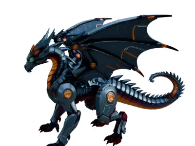 Robotic Dragon 3D model