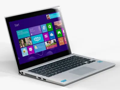 Sony VAIO SVT1312Z1R-S laptop Low-poly 3D model